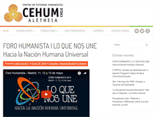 Tablet Screenshot of cehum.cl